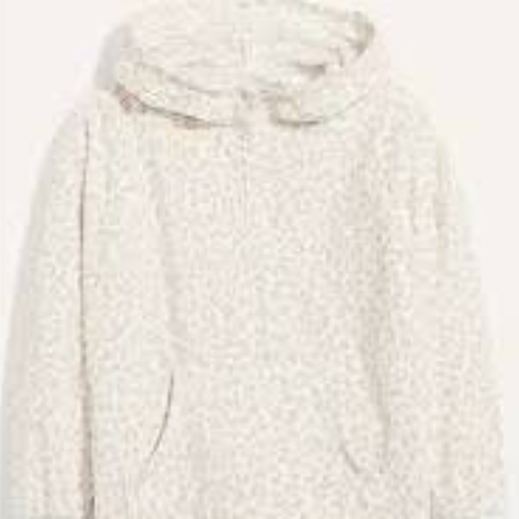 New w/tag old navy Women's Large Beige Micro Performance Fleece Henley Hoodie - Picture 2 of 3